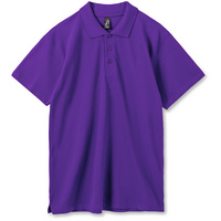 Рубашка поло мужская SUMMER 170 темно-фиолетовая
