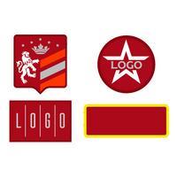 Шеврон из габардина Gabo M, красный