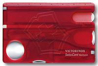 Набор инструментов SwissCard Nailcare, полупрозрачный красный