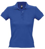 Рубашка поло женская PEOPLE 210 ярко-синяя
