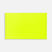 Лейбл из ПВХ Dzeta, L, желтый неон