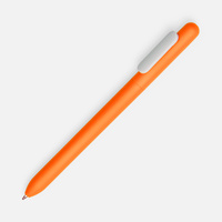 Ручка шариковая Slider Soft Touch, оранжевая с белым