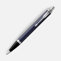 Ручка шариковая Parker IM Core Matte Blue CT, темно-синяя с черным