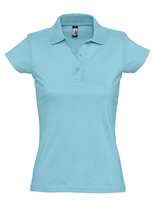 Рубашка поло женская Prescott women 170 бирюзовая