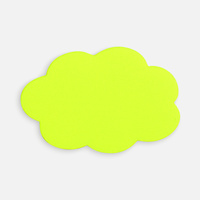 Наклейка тканевая Lunga Calum, L, желтый неон