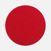 Наклейка тканевая Lunga Round, M, красная