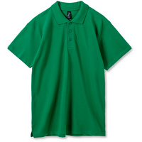 Рубашка поло мужская SUMMER 170 ярко-зеленая
