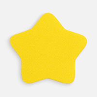 Наклейка тканевая Lunga Bial, M, желтая