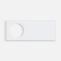 Лейбл из ПВХ с вырезом «Круг», белый