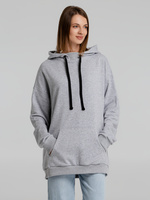 Худи оверсайз «Чистая Соль», серый меланж