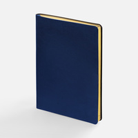 Ежедневник Nebraska Flex, недатированный, синий с золотистым