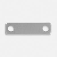 Шильдик металлический Alfa, прямоугольный