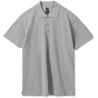 Рубашка поло мужская SUMMER 170 серый меланж