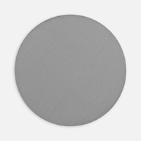 Наклейка тканевая Lunga Round, M, серая