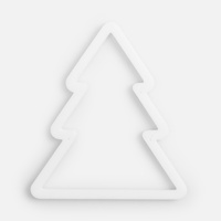 Подвеска «Елочка», 3D-печать, белая