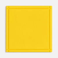 Лейбл из ПВХ Dzeta, L, желтый