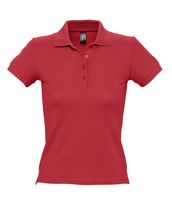 Рубашка поло женская PEOPLE 210 красная