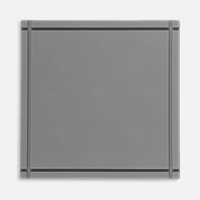 Лейбл из ПВХ Dzeta, L, серый