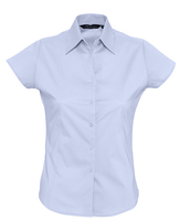 Рубашка женская с коротким рукавом EXCESS голубая