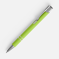 Ручка шариковая Keskus Soft Touch, зеленое яблоко